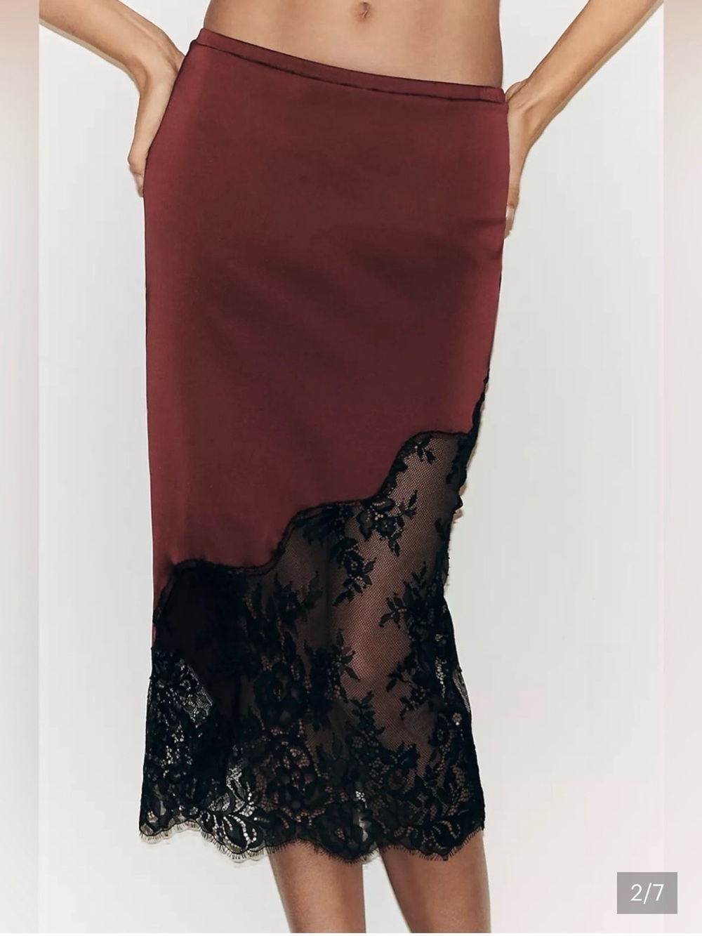Lyrebird Anthropologie
Women's Lace Hem
Midi Skirt - Picture 1 of 4